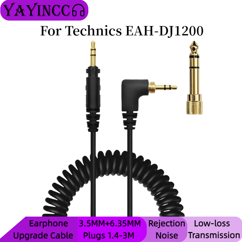 Sennheiser Headphone Hd 25 - YAYINCC Feder-Kopfhörerkabel für Technics EAH-DJ1200 Headset-Ersatzkabel