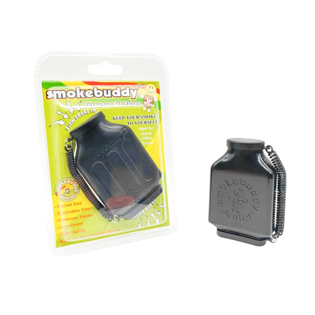 Dry Herb Vaping Accessories - Smokebuddy Jr Black Persönlicher Luftfilter Smokebuddy